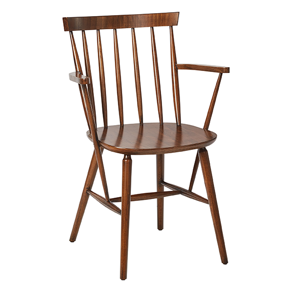 commercial wood chair with spindle back