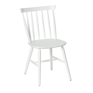 white wood spindle chair
