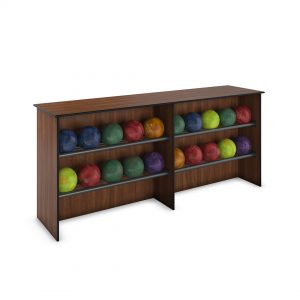 commercial bowling ball storage racks holds 24 balls