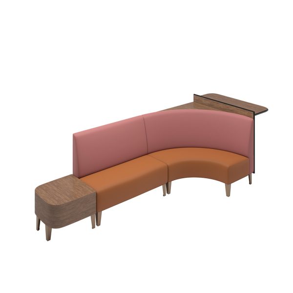 Encore bowling sofa with drink sail for one lane