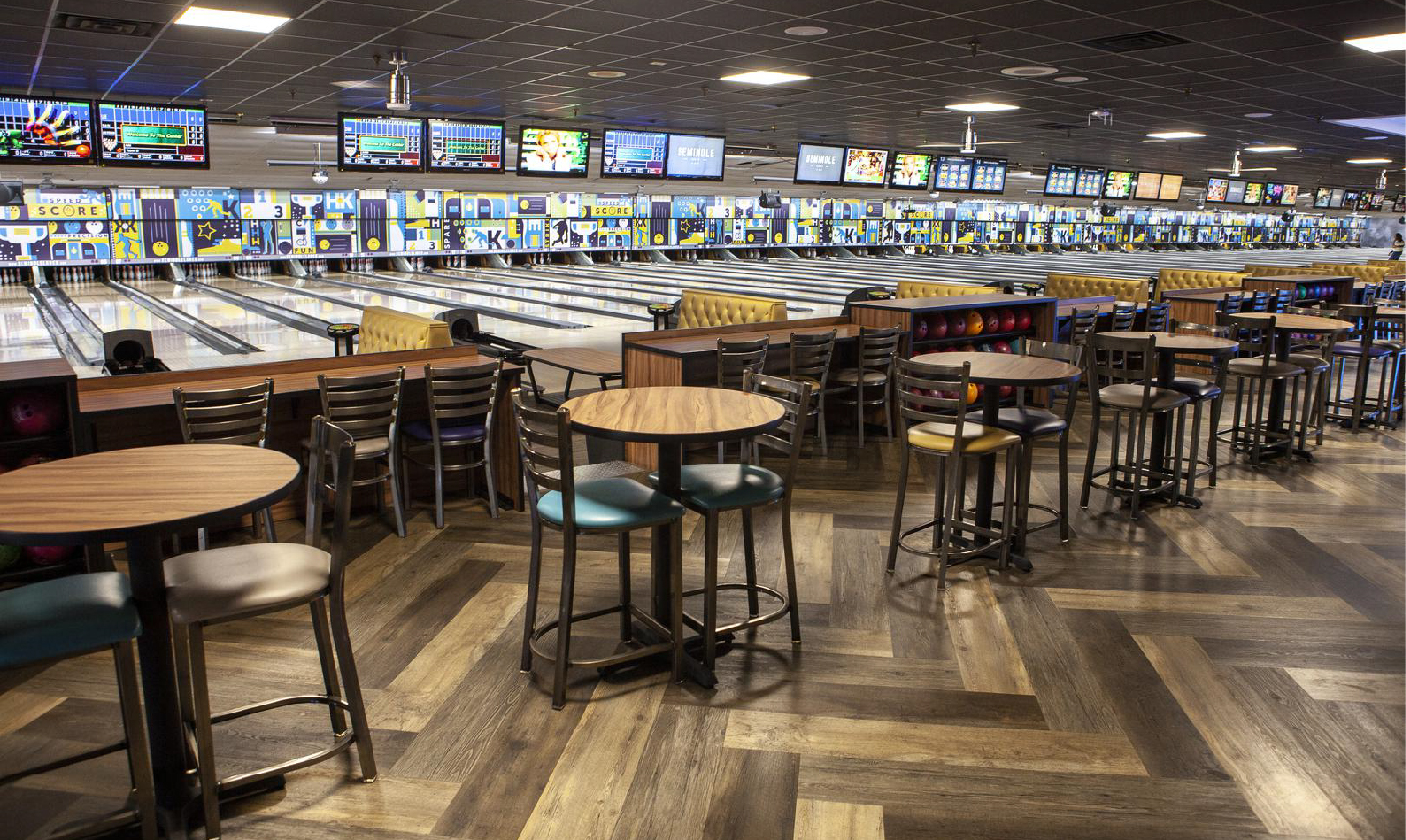 Seminole Lanes commercial furniture bowling alley
