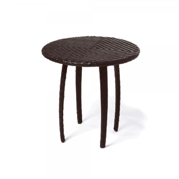 outdoor commercial wicker side table