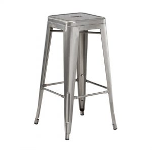commercial backless metal barstool