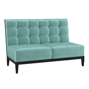 San Diego commercial sofa with wood legs