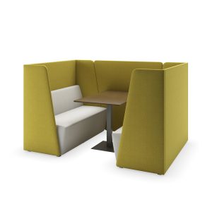 Presidio commercial seating pod with table
