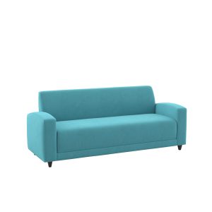 Uptown commercial sofa with wood legs