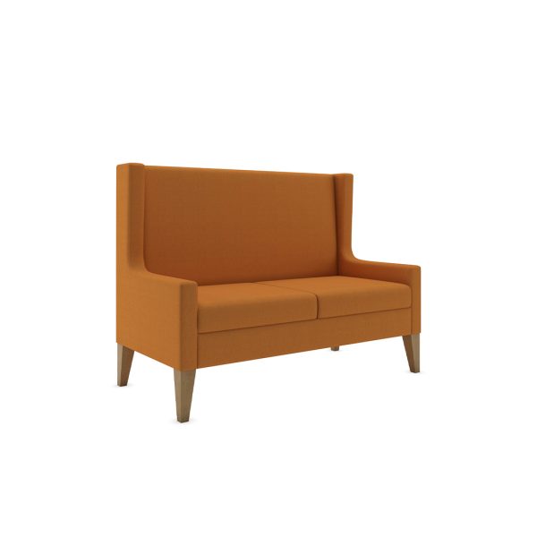 Youngstown commercial sofa with wood legs