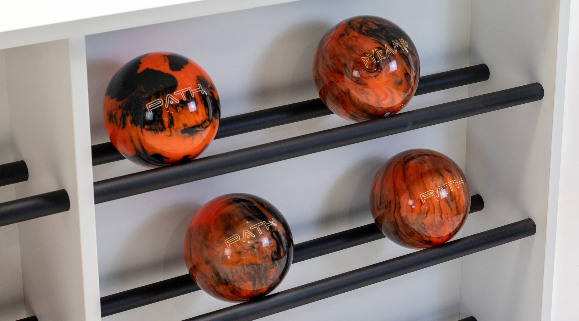 custom bowling ball rack design