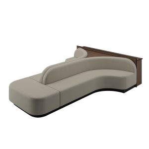 Brooklyn commercial bowling sofa double-sided with drinkrail