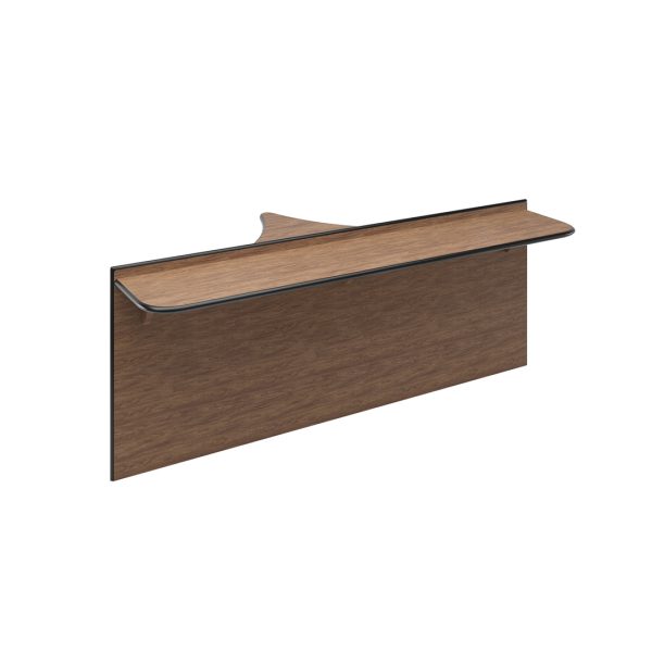 Encore Double Bowling Lane Drink Rail with rounded edges